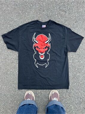 2002 Hell City Tattoo Festival Demon Head Shirt